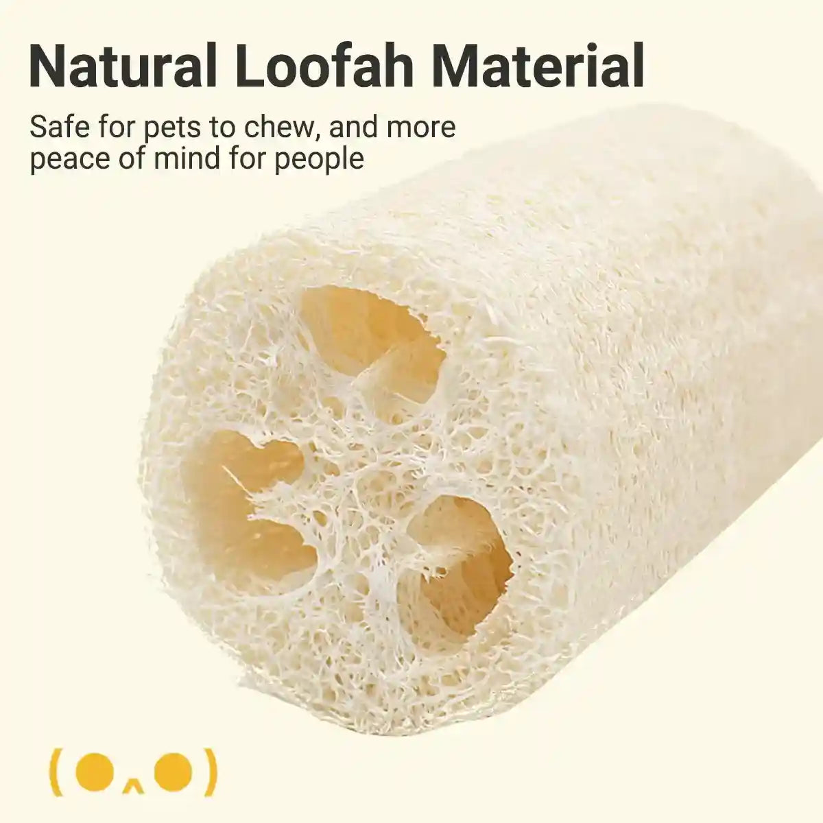 Natural Loofah Cat Toy Set with Catnip 3PCS Bite-Safe Chew Toys