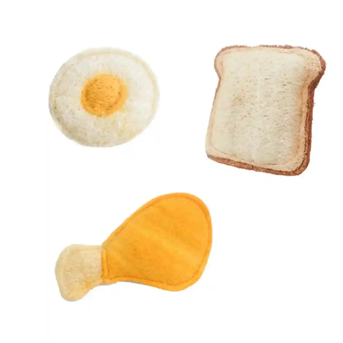 Natural Loofah Cat Toy Set with Catnip 3PCS Bite-Safe Chew Toys