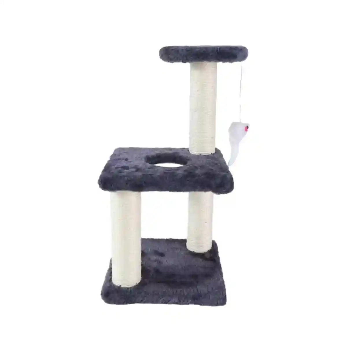 Compact Cat Climbing Post with Sisal and Hanging Toy for Kittens