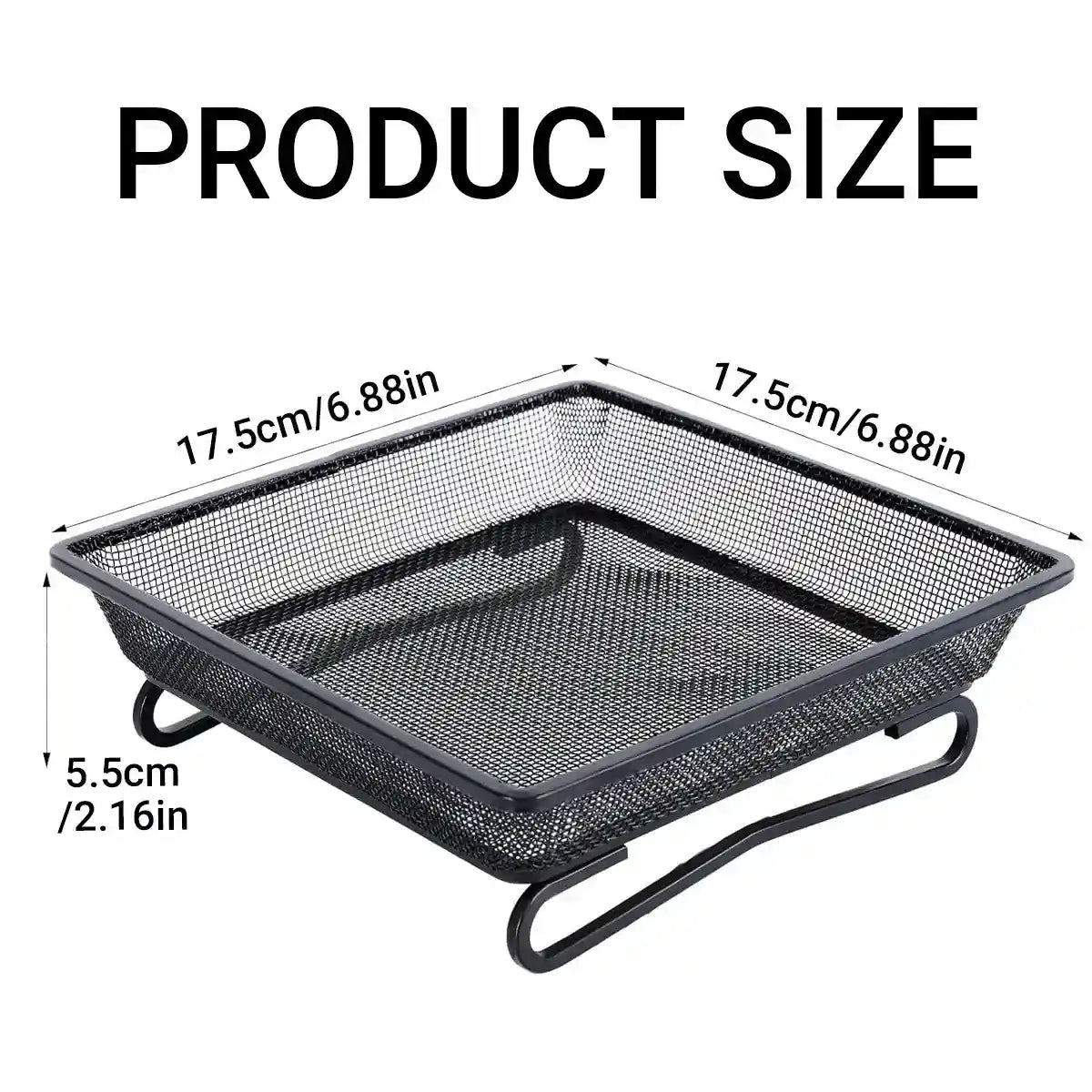 Rust-Resistant Outdoor Tray with Square Metal Bird Feeder Design