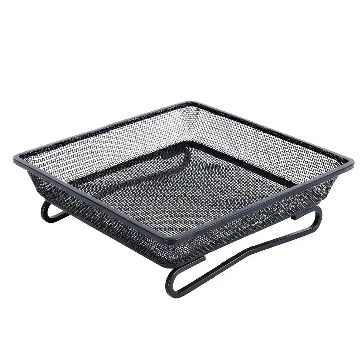 Rust-Resistant Outdoor Tray with Square Metal Bird Feeder Design