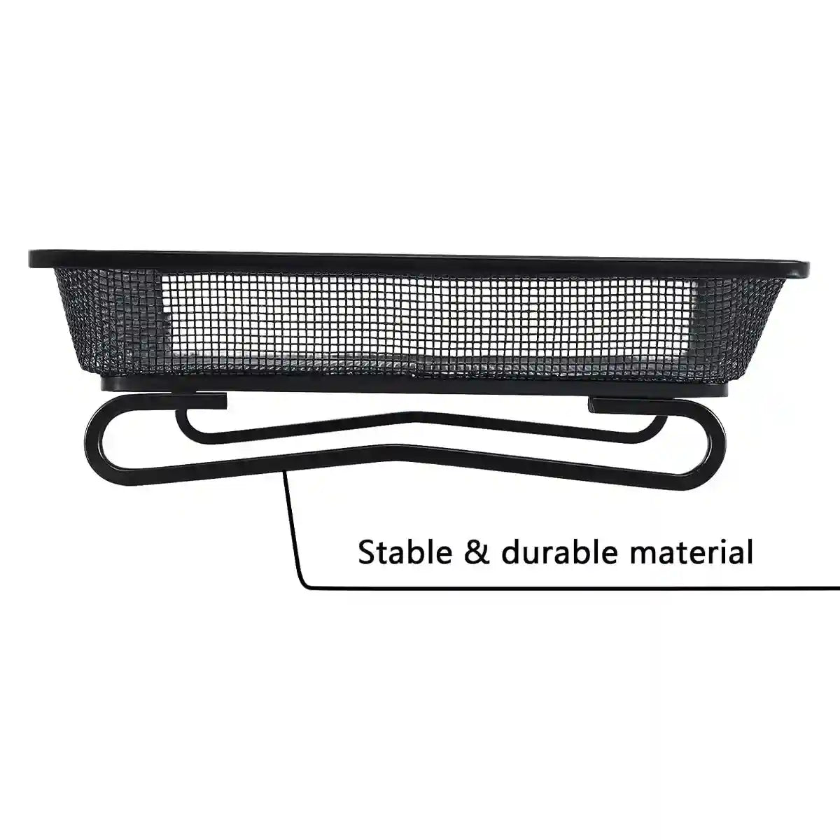 Rust-Resistant Outdoor Tray with Square Metal Bird Feeder Design