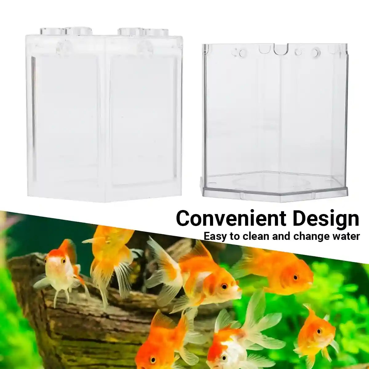 Mini Fish Tank Clear Desktop Aquarium for Betta & Small Fish