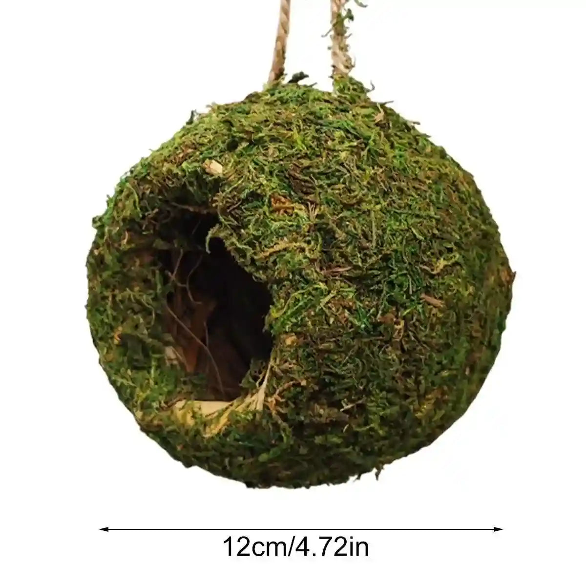 Eco-Friendly Hanging Moss House For Birds & Reptiles