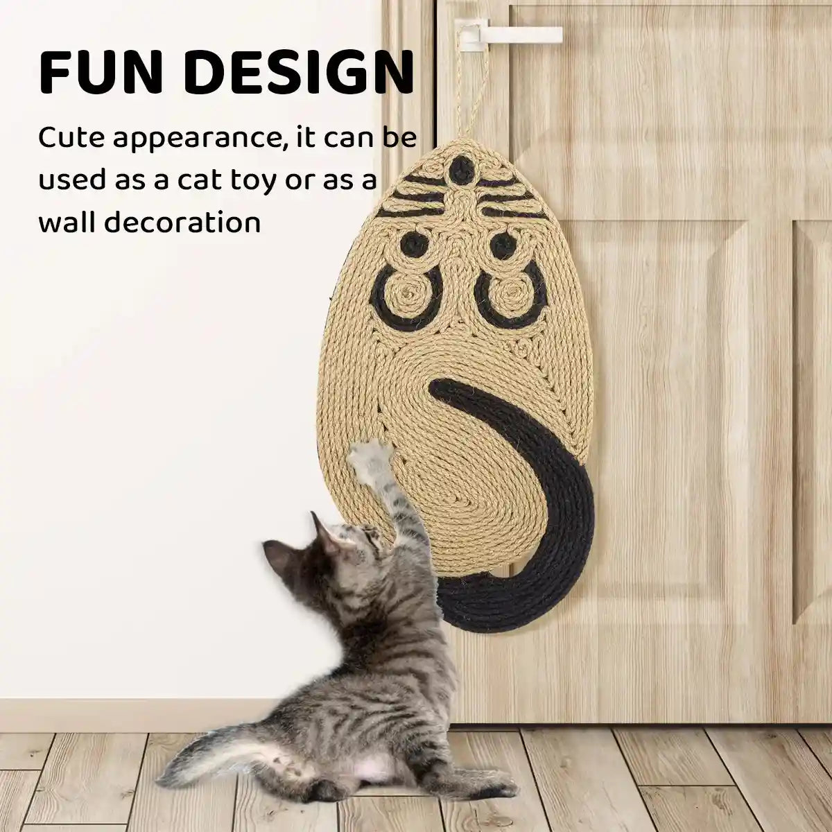 Mouse-Shaped Cat Scratching Board Sisal Claw Care Pad For Furniture Protection