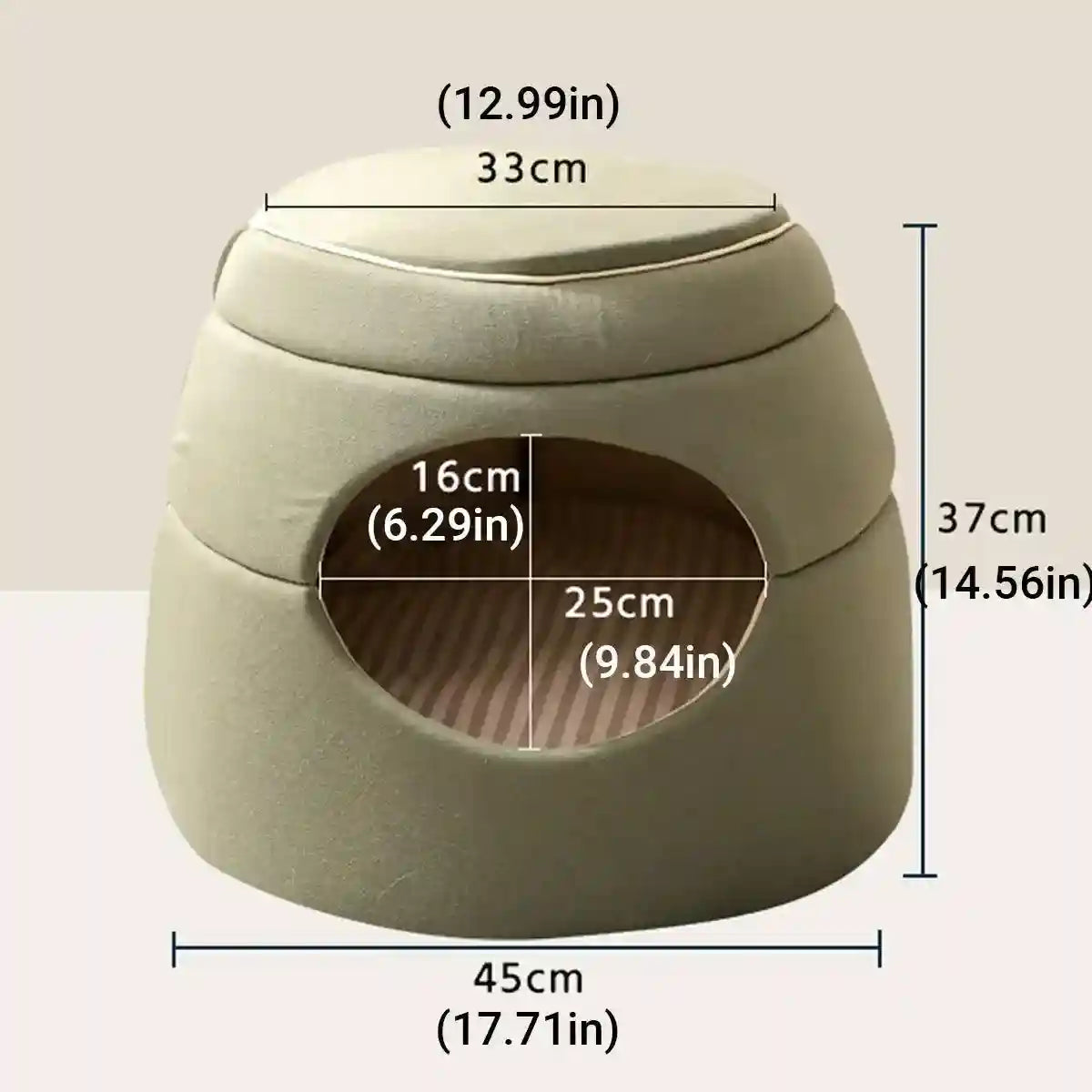Multi-Functional Cat Igloo Bed Cozy Retreat