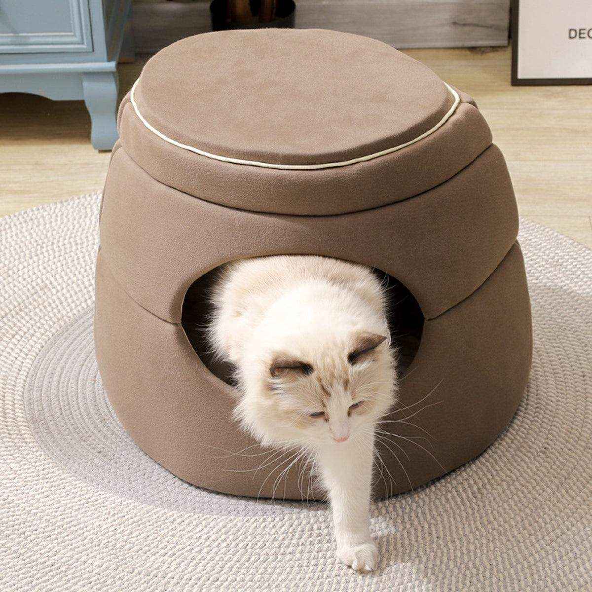 Multi-Functional Cat Igloo Bed Cozy Retreat