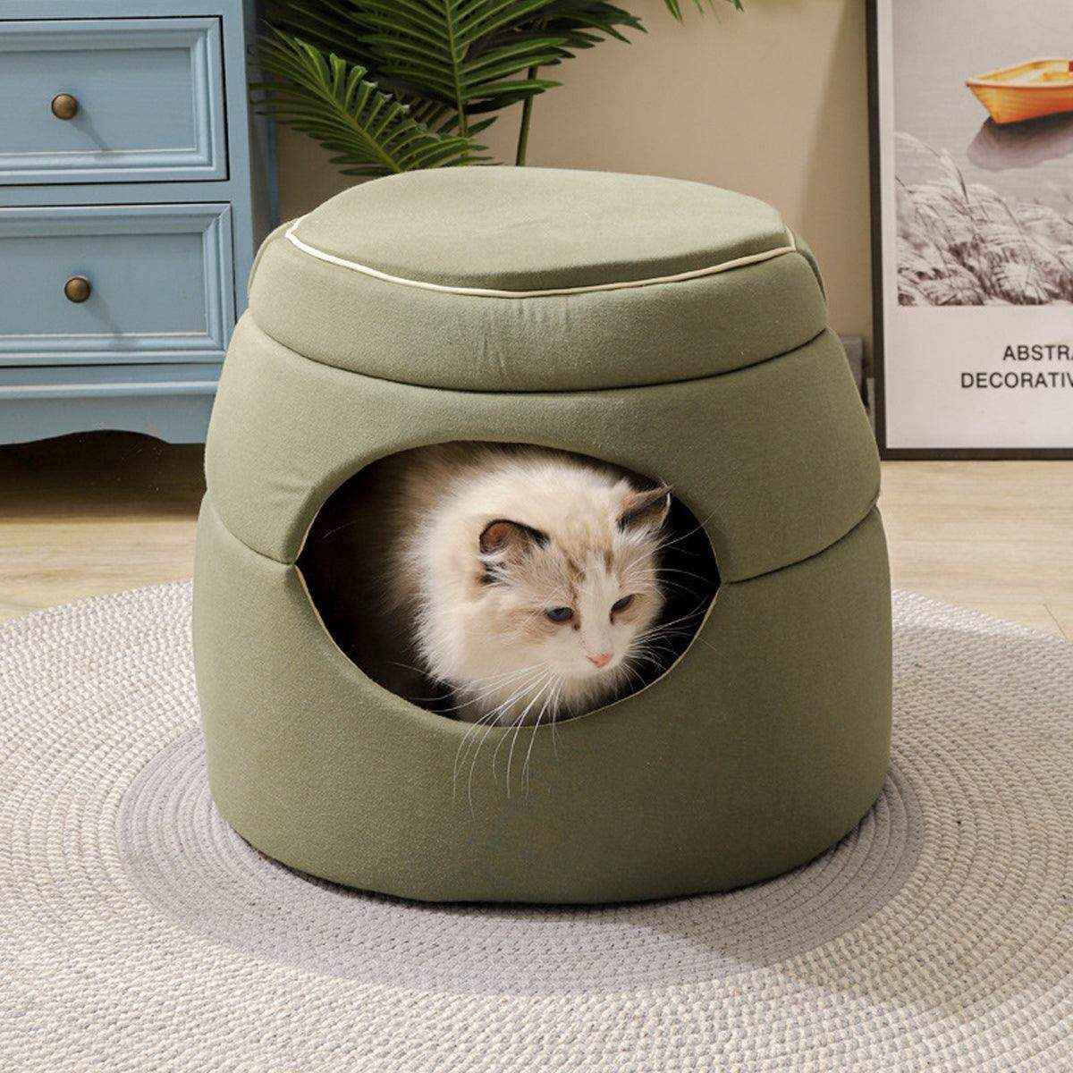 Multi-Functional Cat Igloo Bed Cozy Retreat