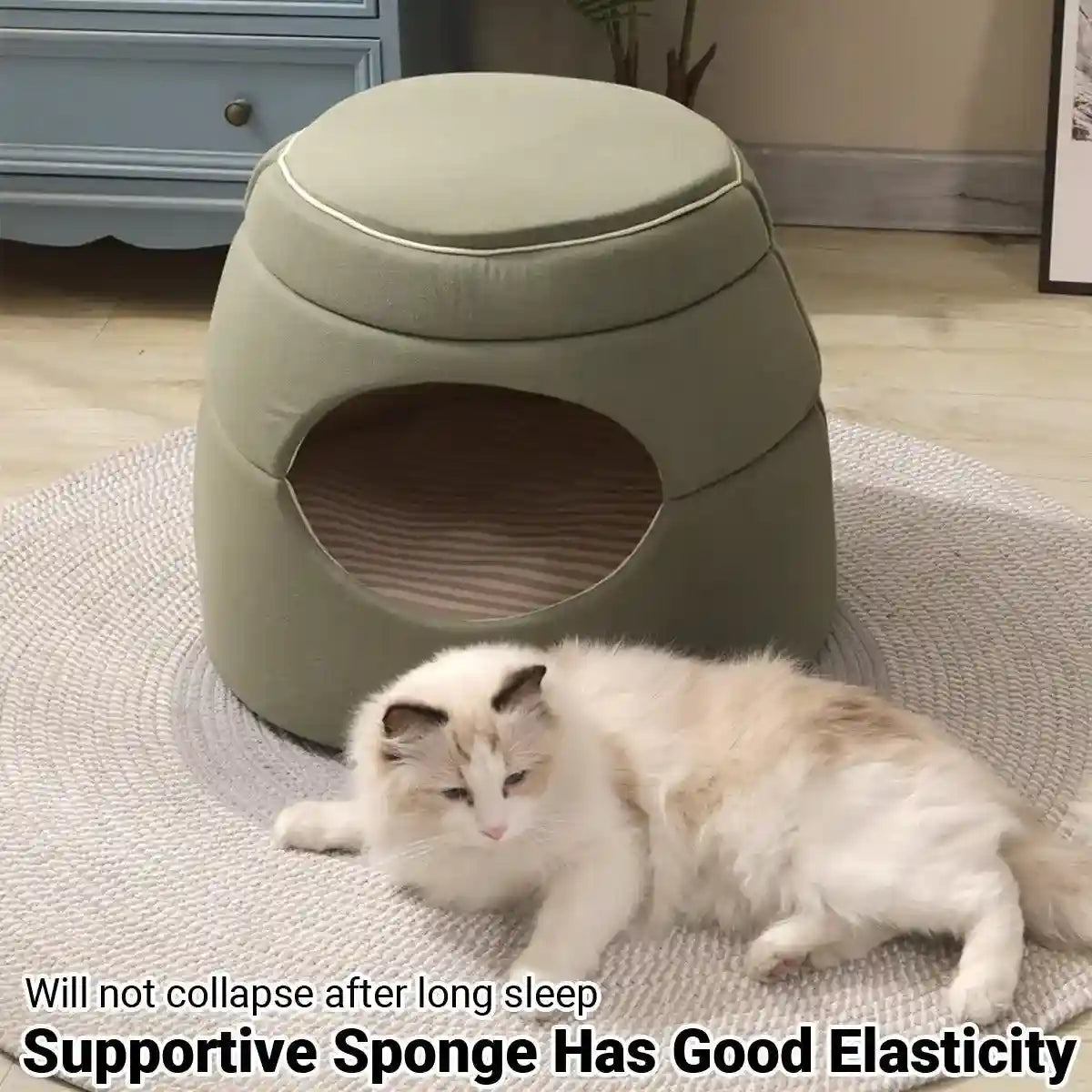 Multi-Functional Cat Igloo Bed Cozy Retreat