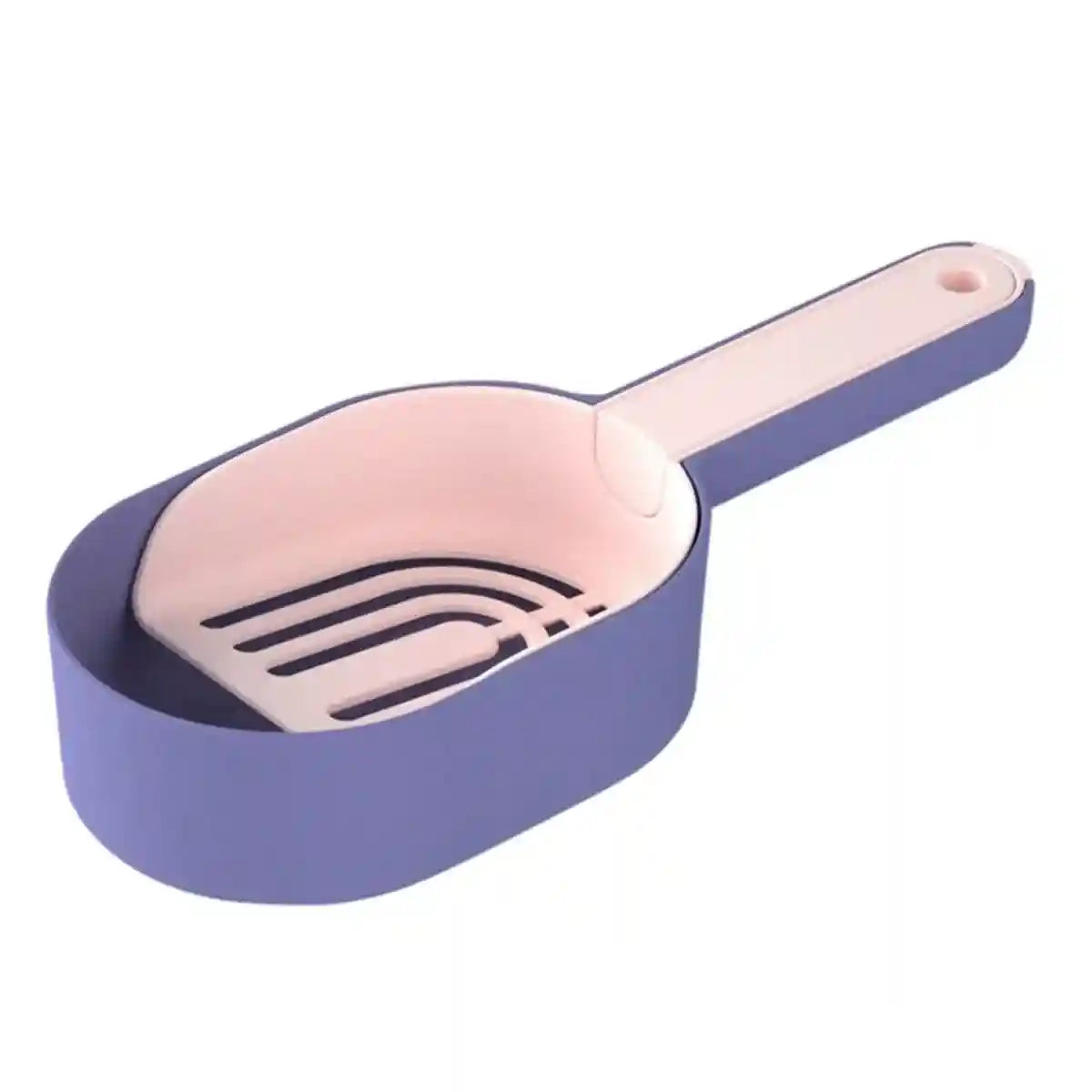 Detachable Cat Litter Scoop With Base Container For Easy Cleaning