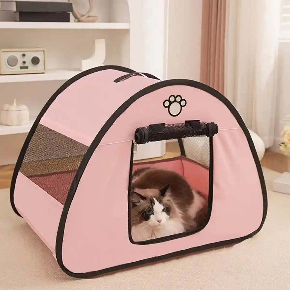 Foldable Cat Tent With Ventilated Design