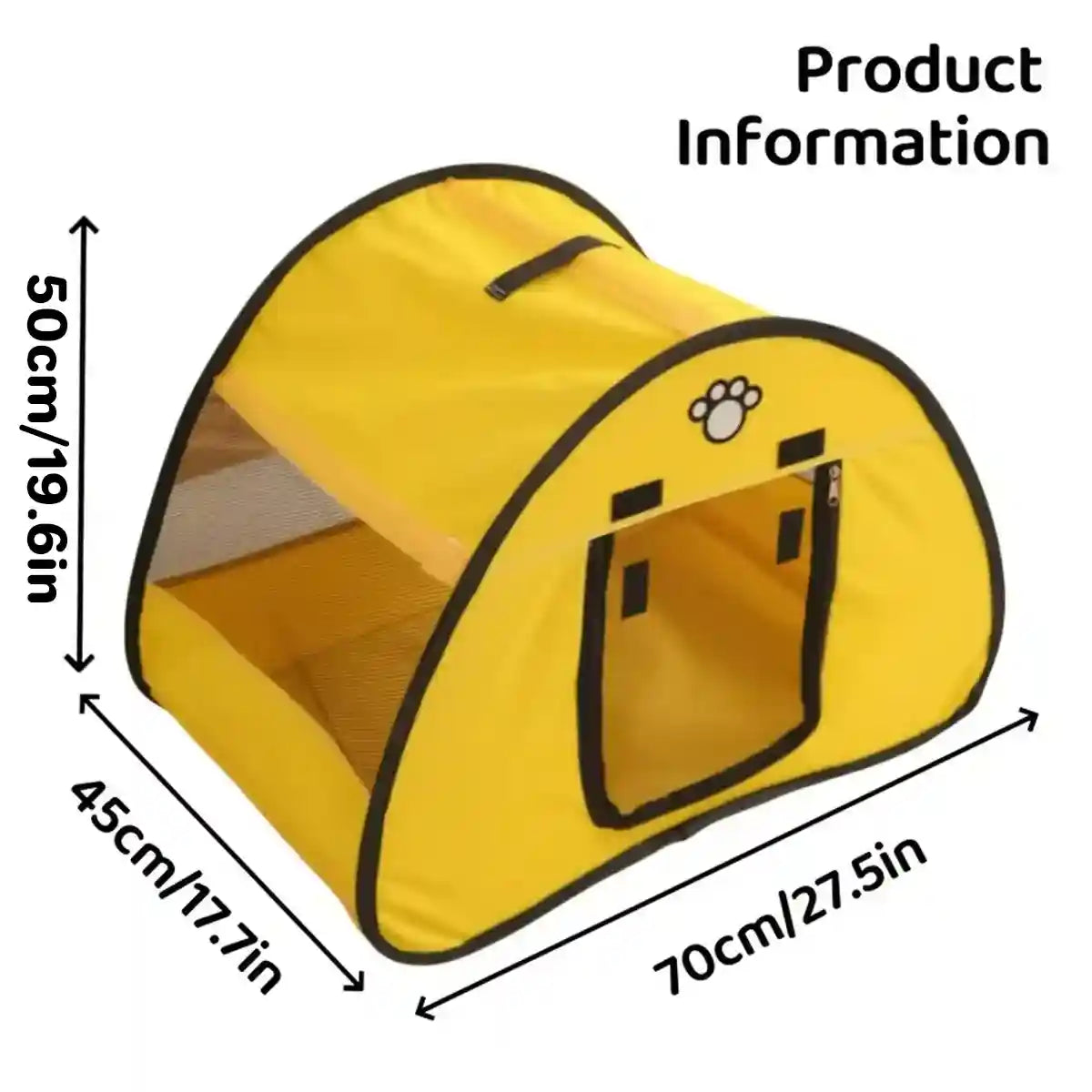Foldable Cat Tent With Ventilated Design