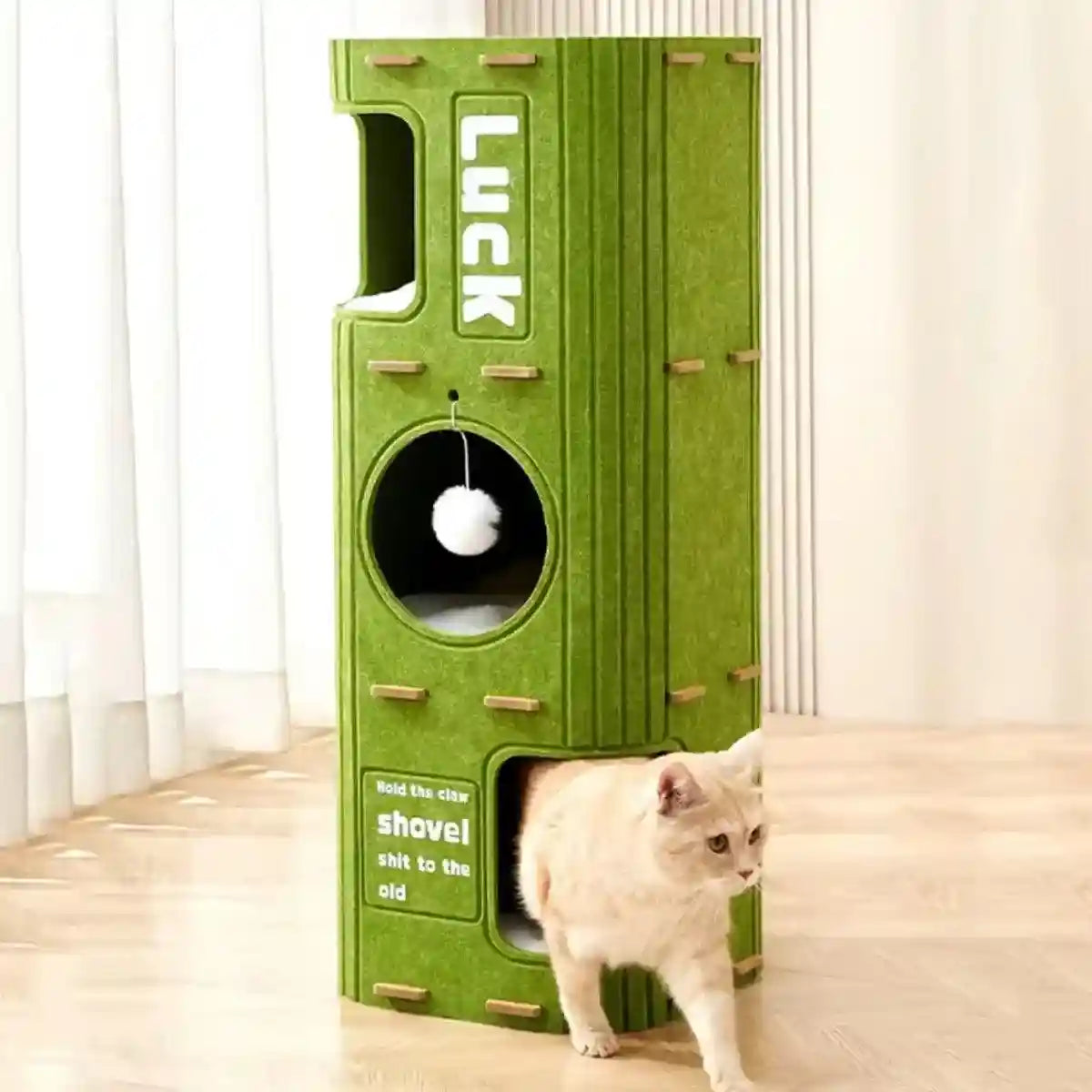 Modern Felt Multi-Layer Cat House for Play and Relaxation