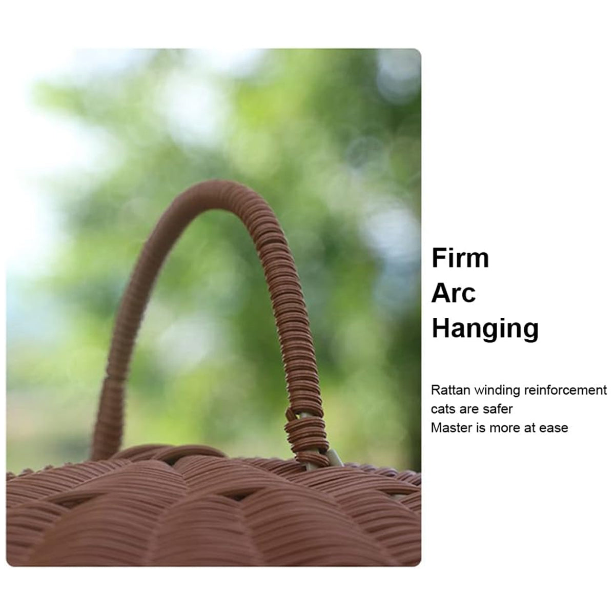 Rattan Mushroom Cat House Bed