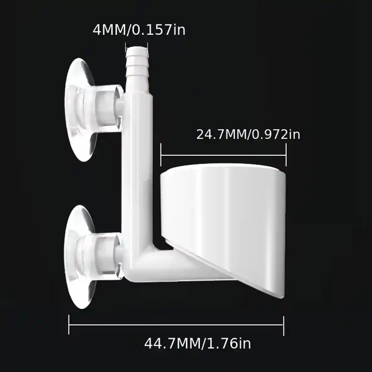 Nano Aquarium Air Stone Bubble Diffuser with Double Suction Cups