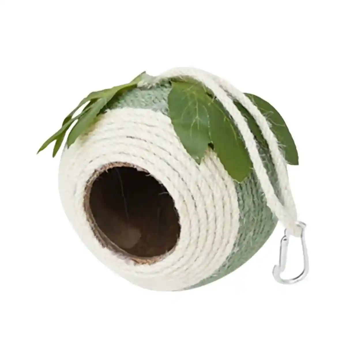 Natural Coconut Shell Bird Nest with Hanging or Screw Mount