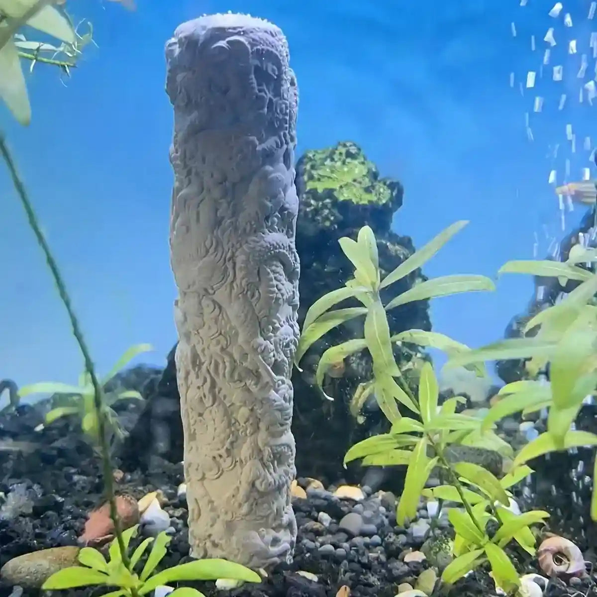 Nine Dragon Aquarium Pillar for Bubble Effect and Themed Aquascapes