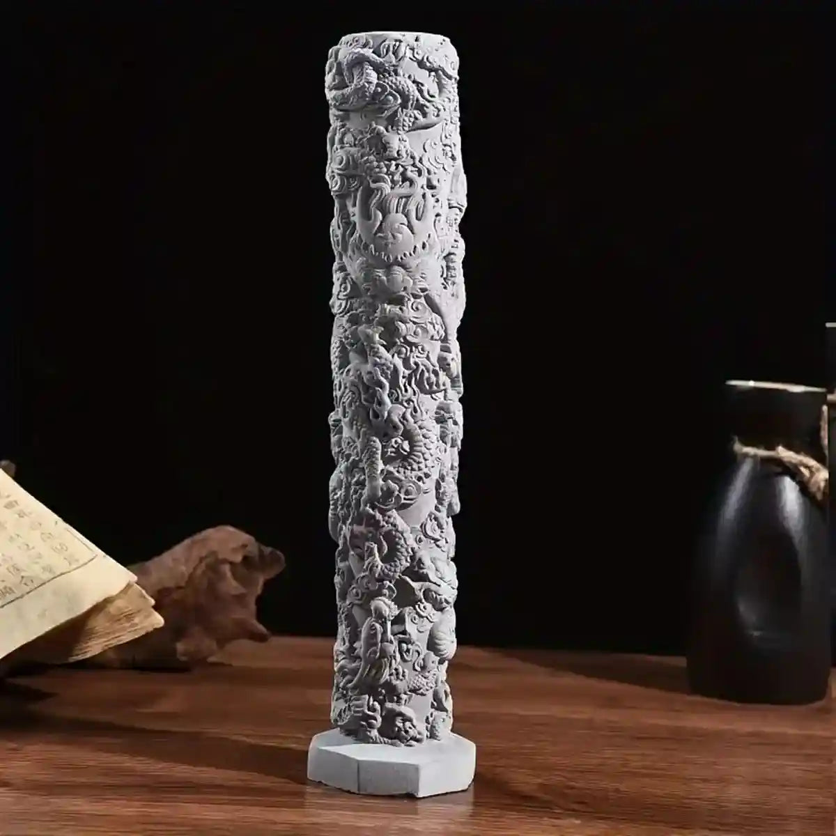 Nine Dragon Aquarium Pillar for Bubble Effect and Themed Aquascapes