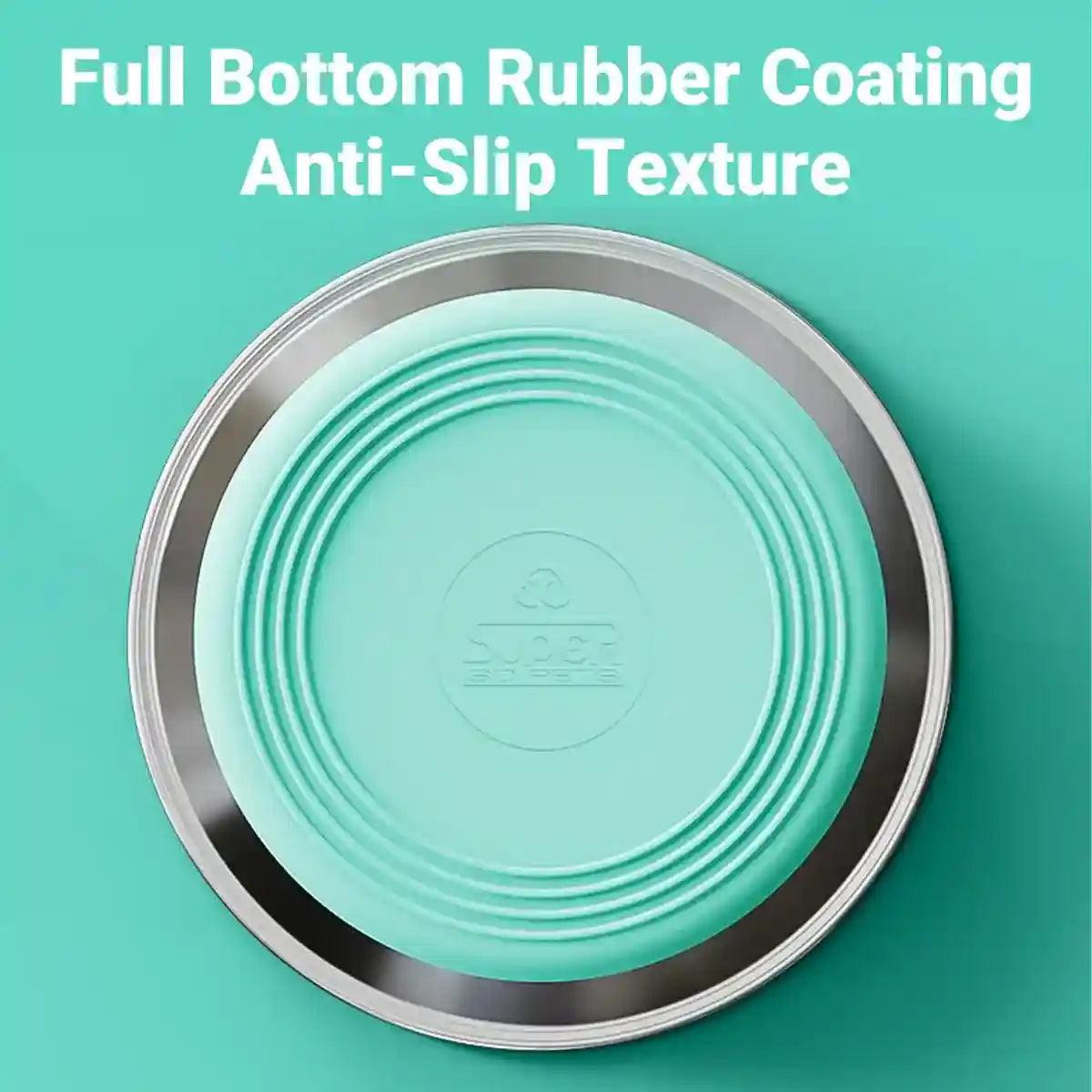 Anti-Slip Pet Dish with Stainless Steel Cat Bowl Design for Clean Feeding