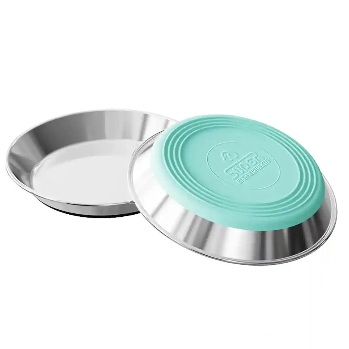 Anti-Slip Pet Dish with Stainless Steel Cat Bowl Design for Clean Feeding