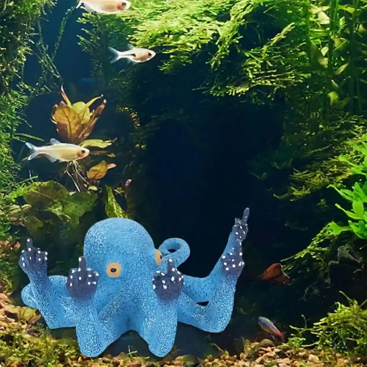 Creative Aquarium Ornament Octopus Tank Decoration Figurine