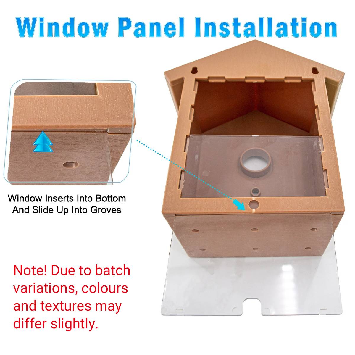 Outdoor Bird Nest Box With One Way Mirror