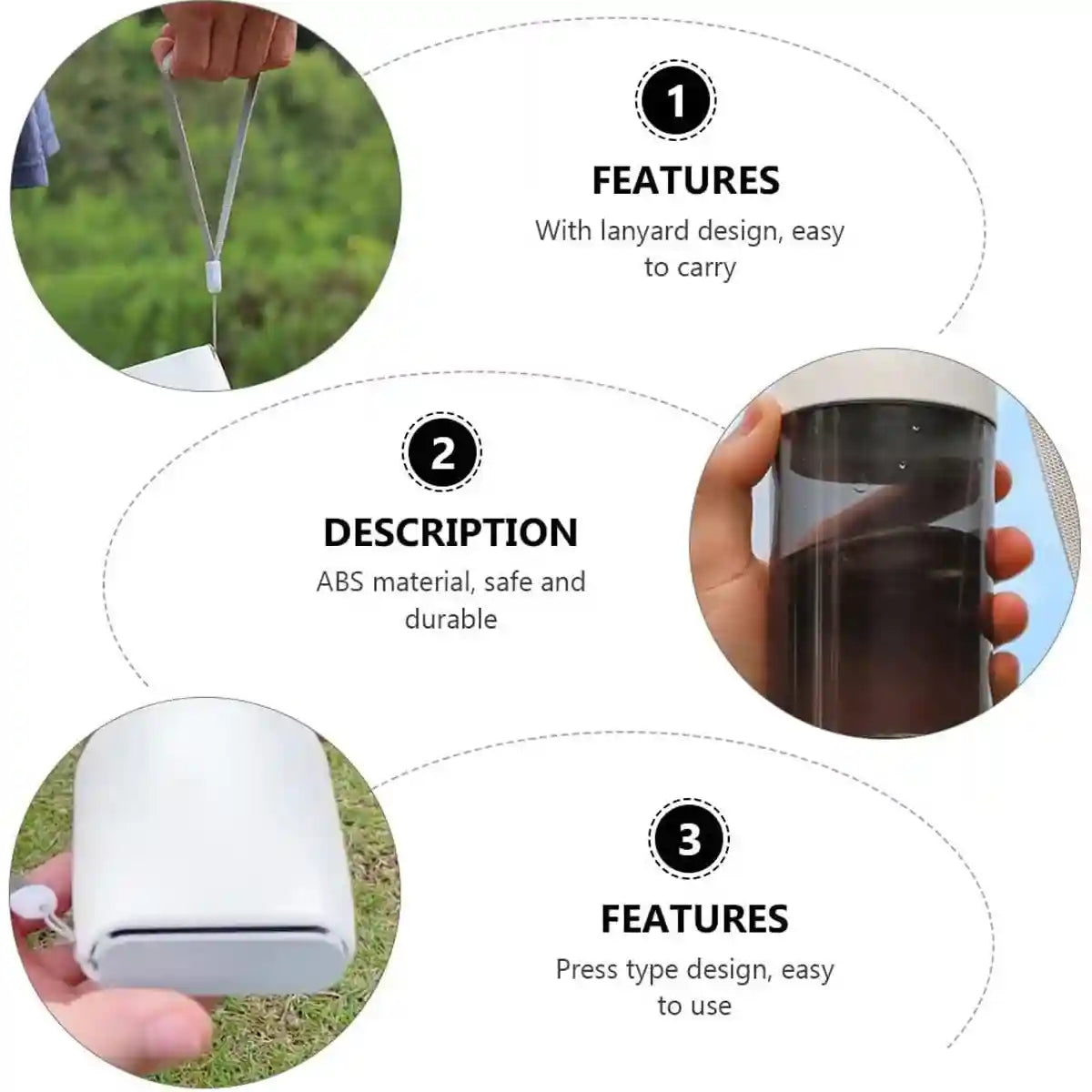 Portable Dog Water Bottle 350ml Outdoor Travel Pet Dispenser