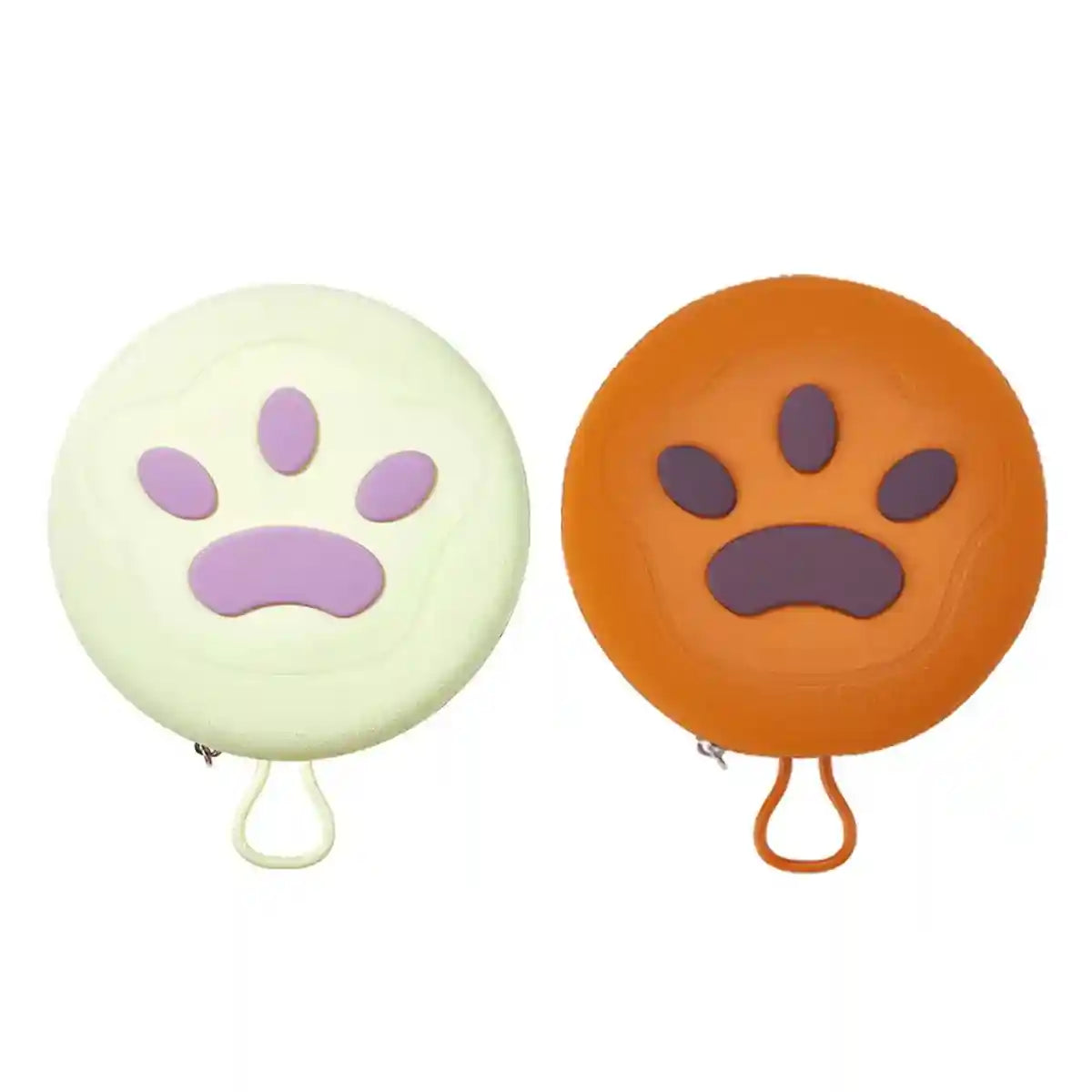 Paw Print Travel Pet Bowl Set with Collapsible Design