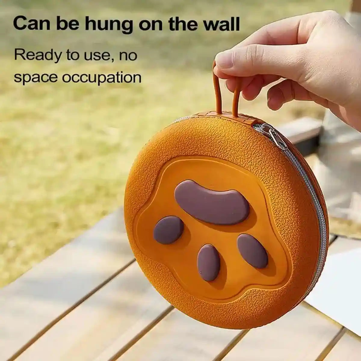 Paw Print Travel Pet Bowl Set with Collapsible Design