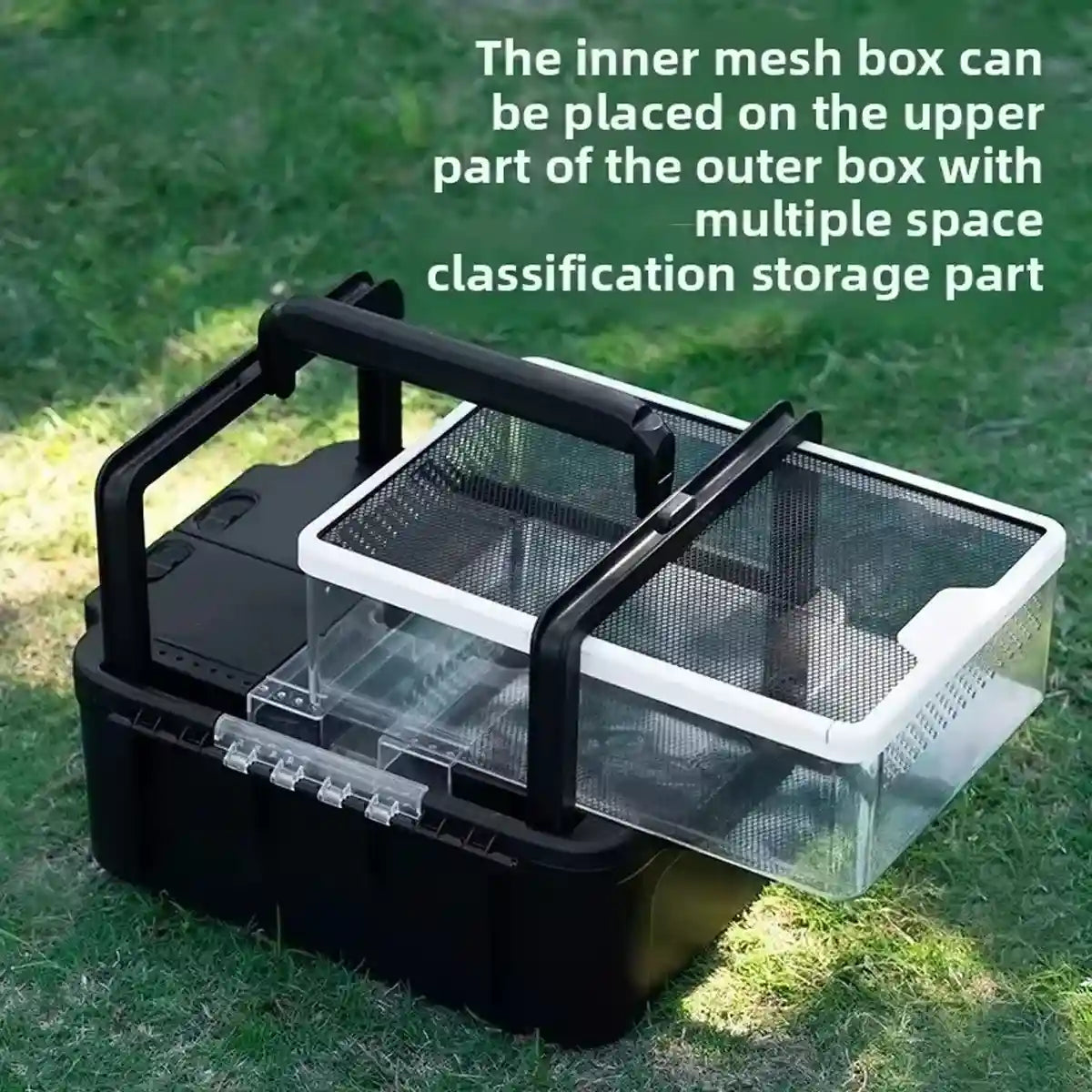 Portable Outdoor Reptile Tank Terrarium with Handle and Storage Base