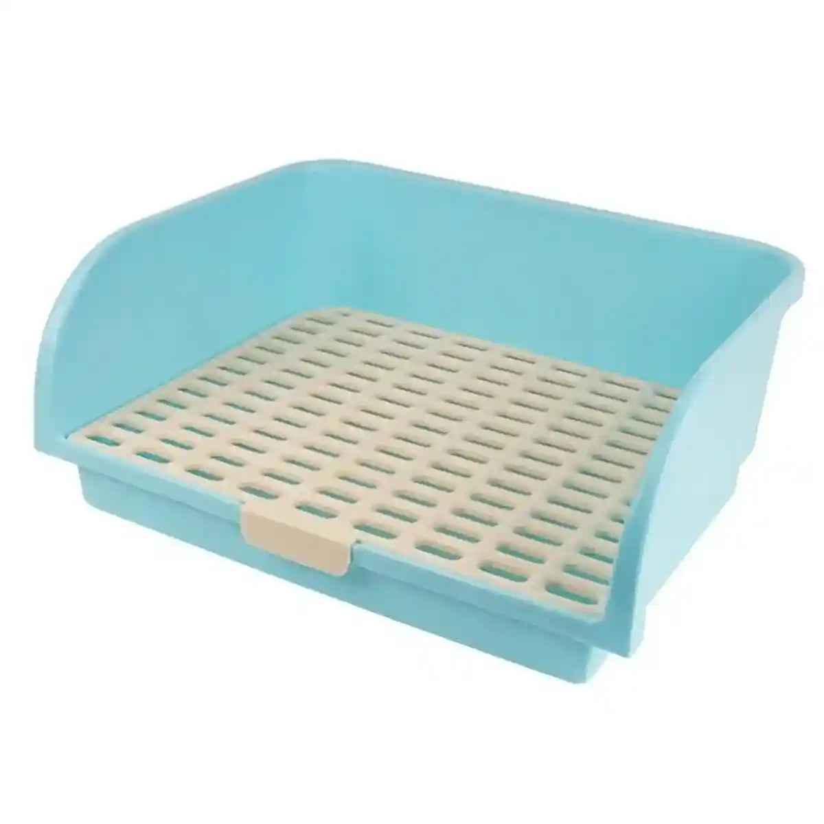Spacious Rabbit Toilet with Splash Guard & Removable Mesh Grid