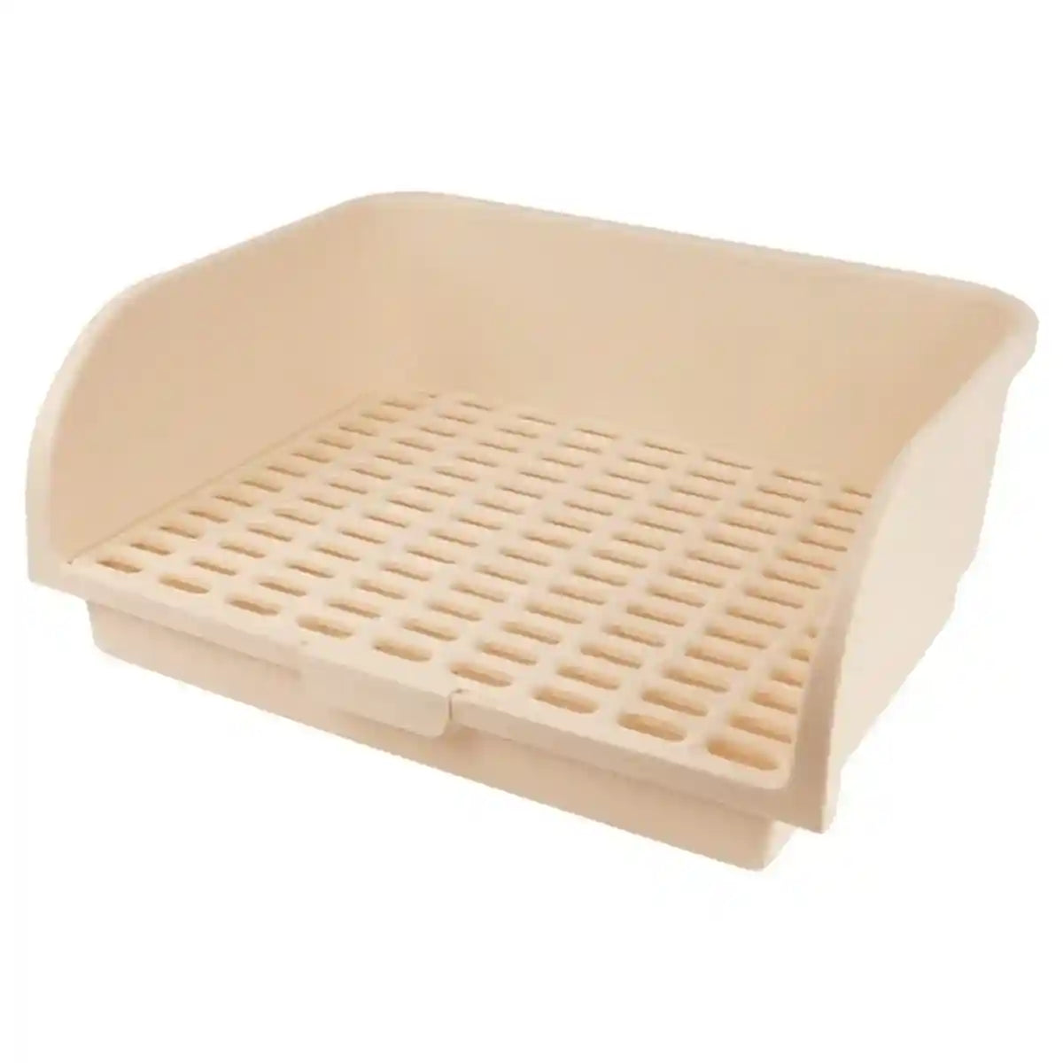 Spacious Rabbit Toilet with Splash Guard & Removable Mesh Grid