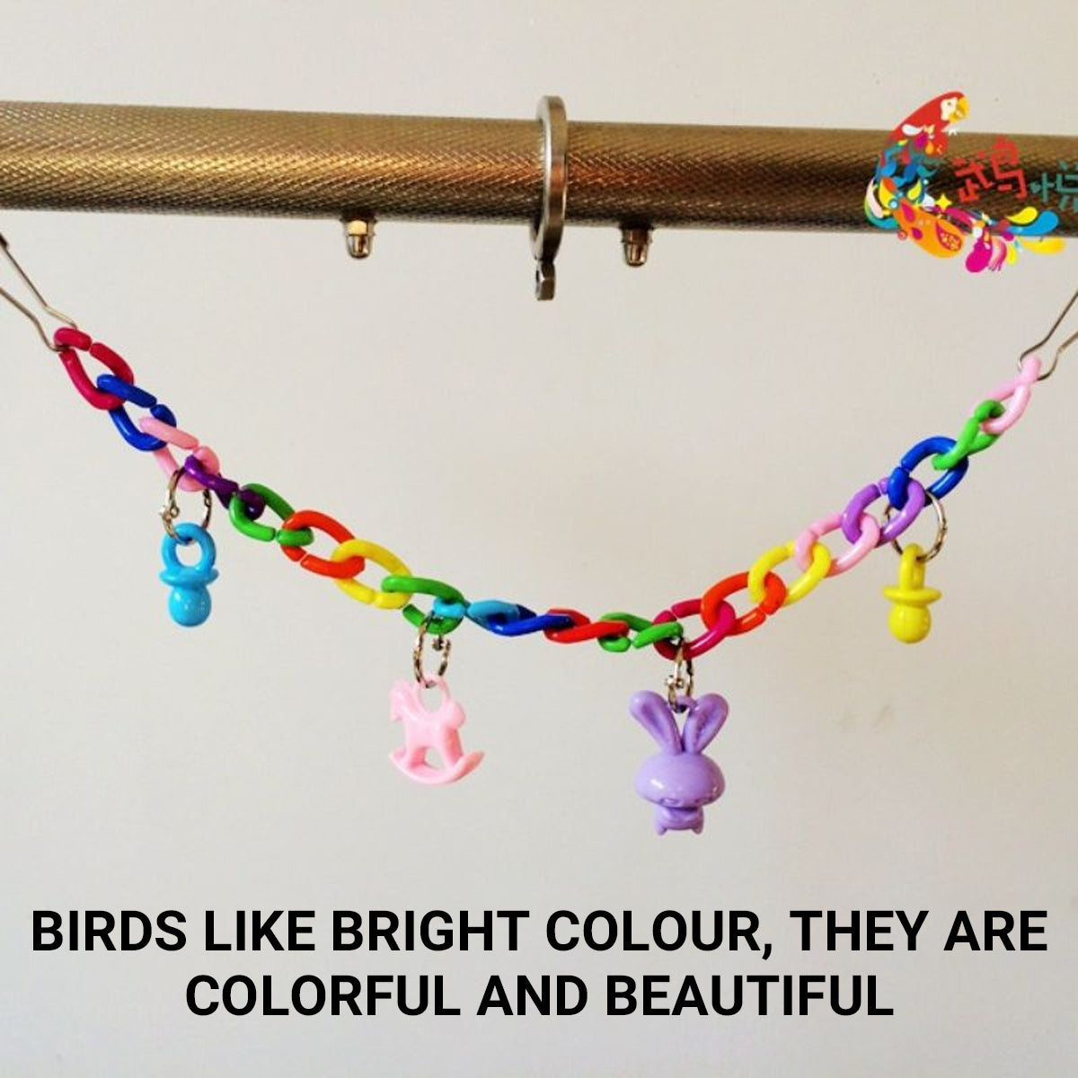 Acrylic Chain Bird Swing Bridge Toy