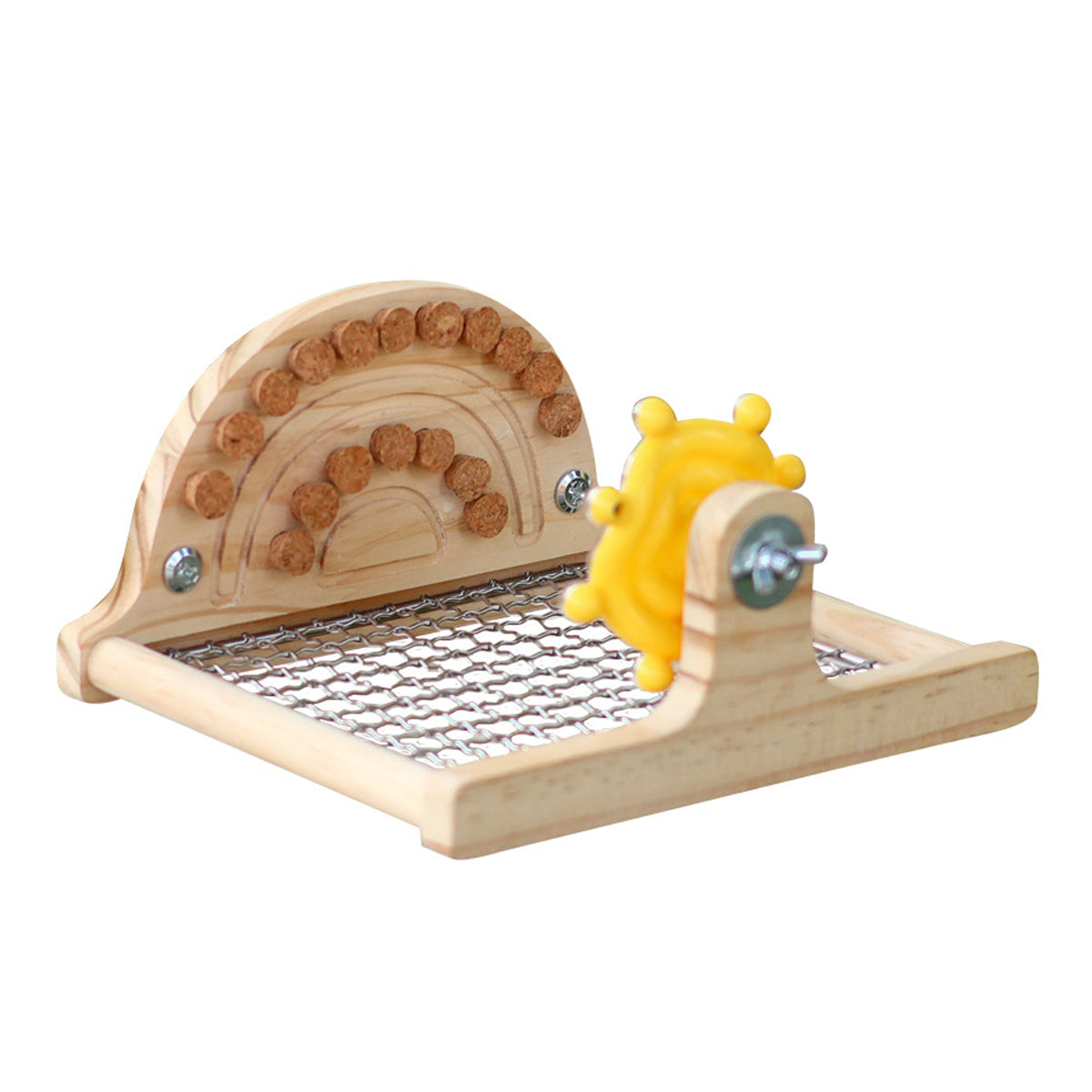 Parrot Metal Base Website Table Gnawing Wooks Toy Recreation Toy Parrot Metal Platform
