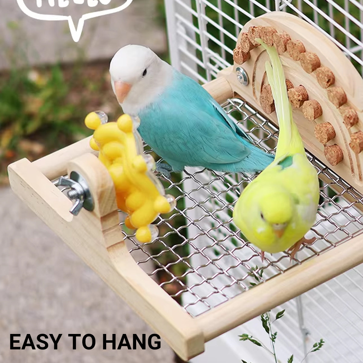 Parrot Metal Base Website Table Gnawing Wooks Toy Recreation Toy Parrot Metal Platform