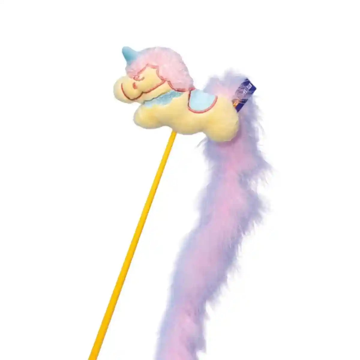 Interactive Cat Wand Toy Feather & Bell Teaser Stick for Playtime