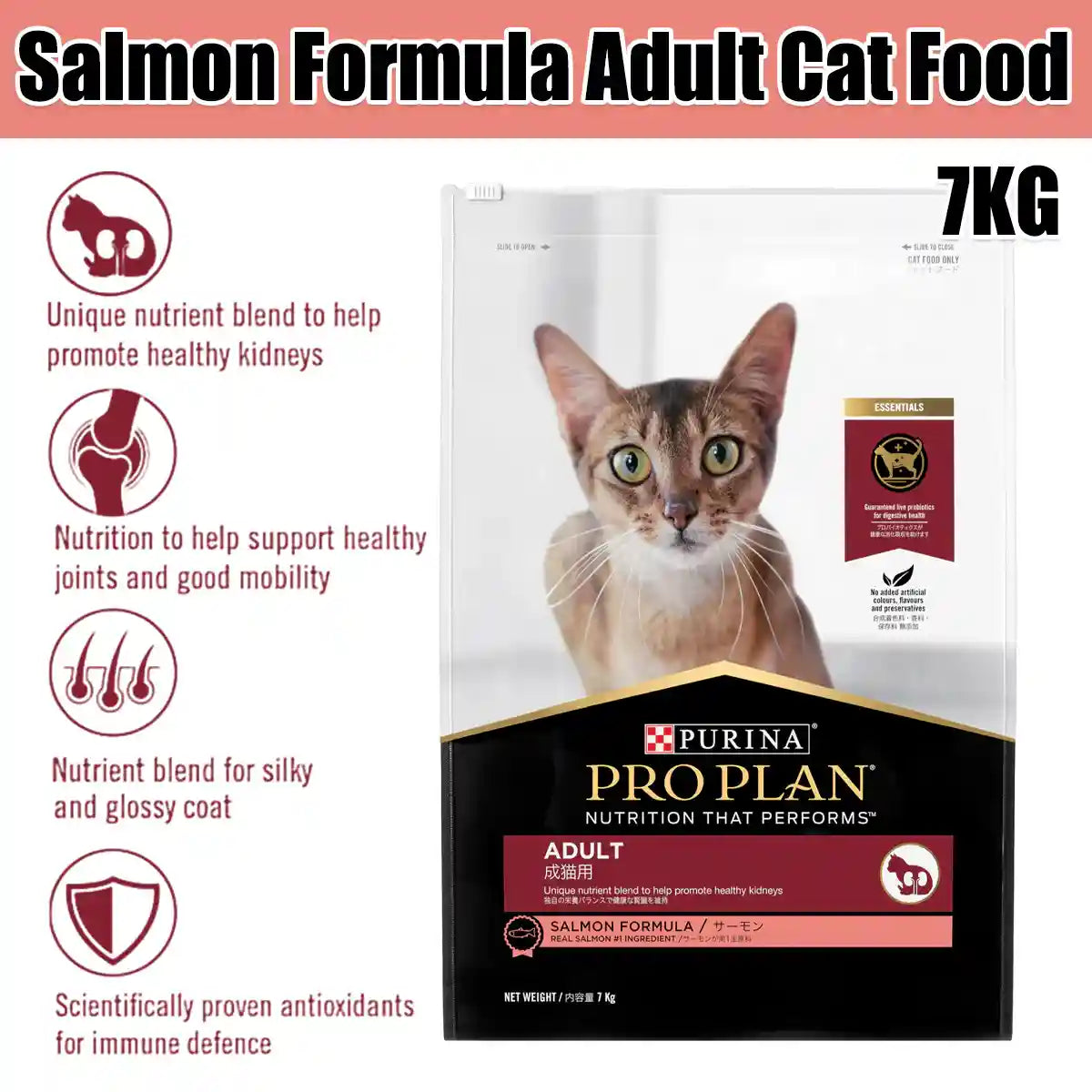 PROPLAN Salmon Cat Dry Food 7KG
