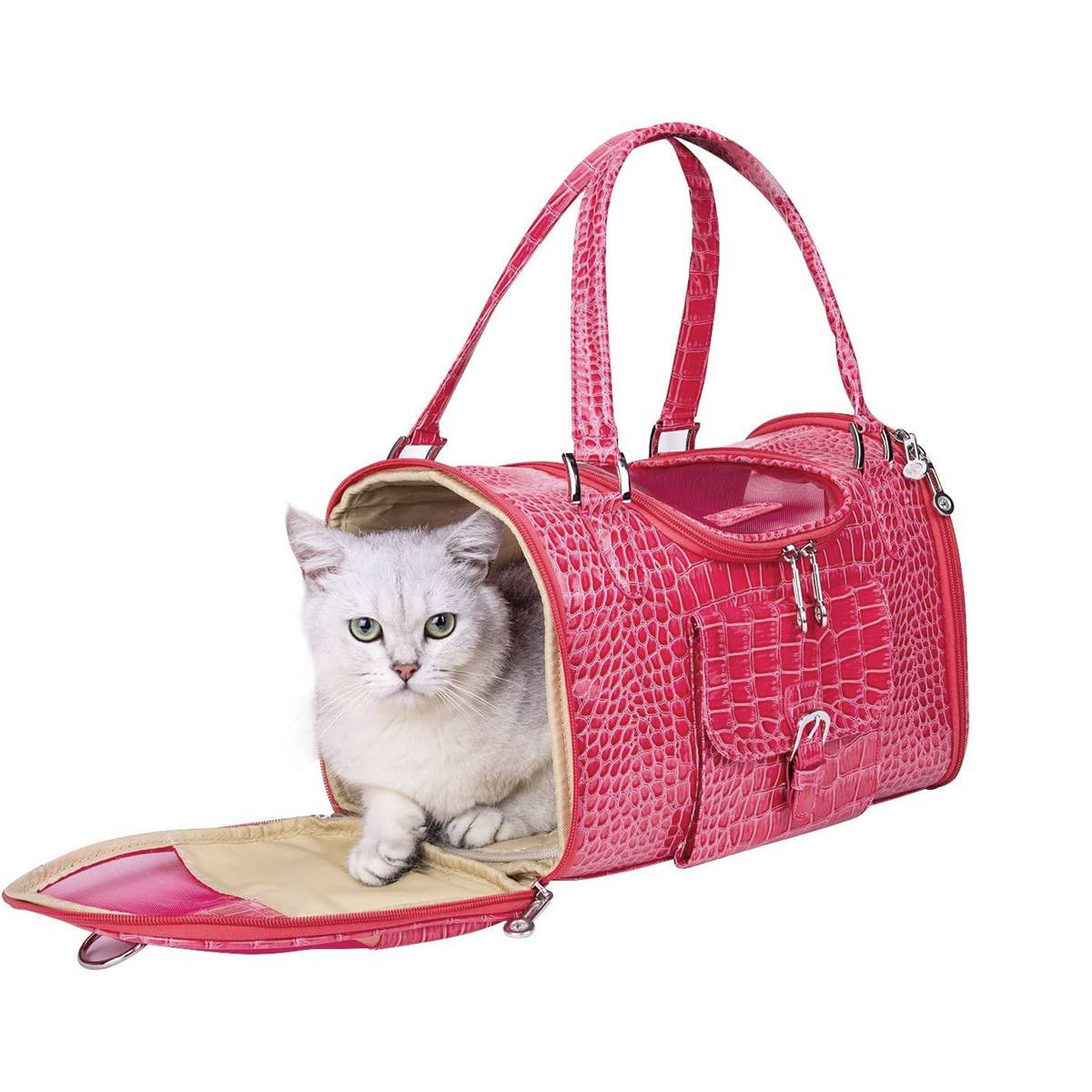PU Pet Travel Bag With Ventilation Window