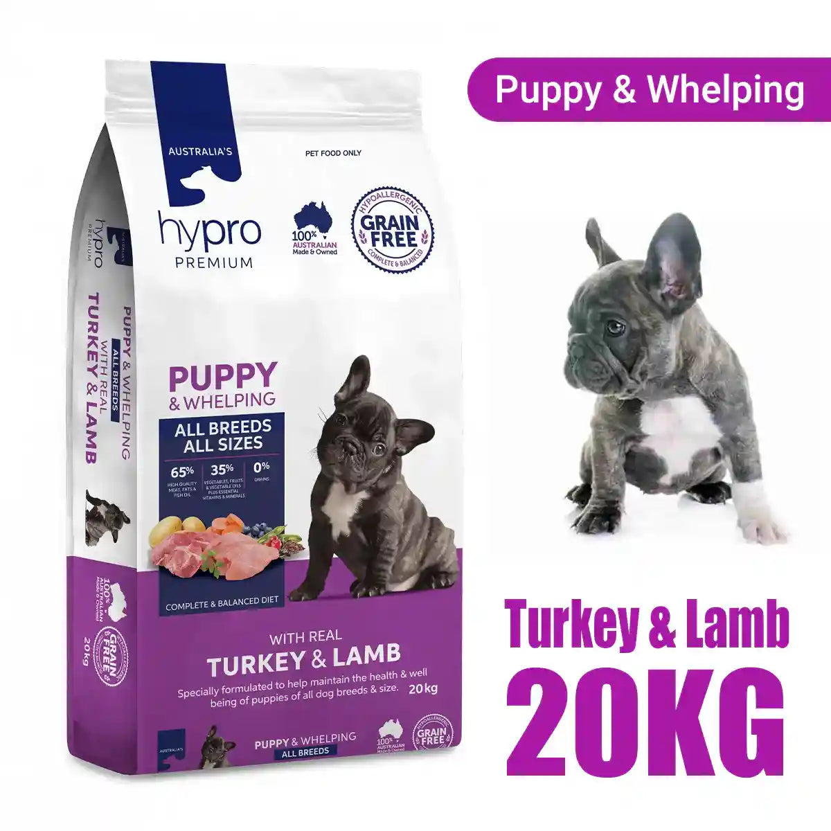 HYPRO PUPPY TURK & LAMB 20KG
