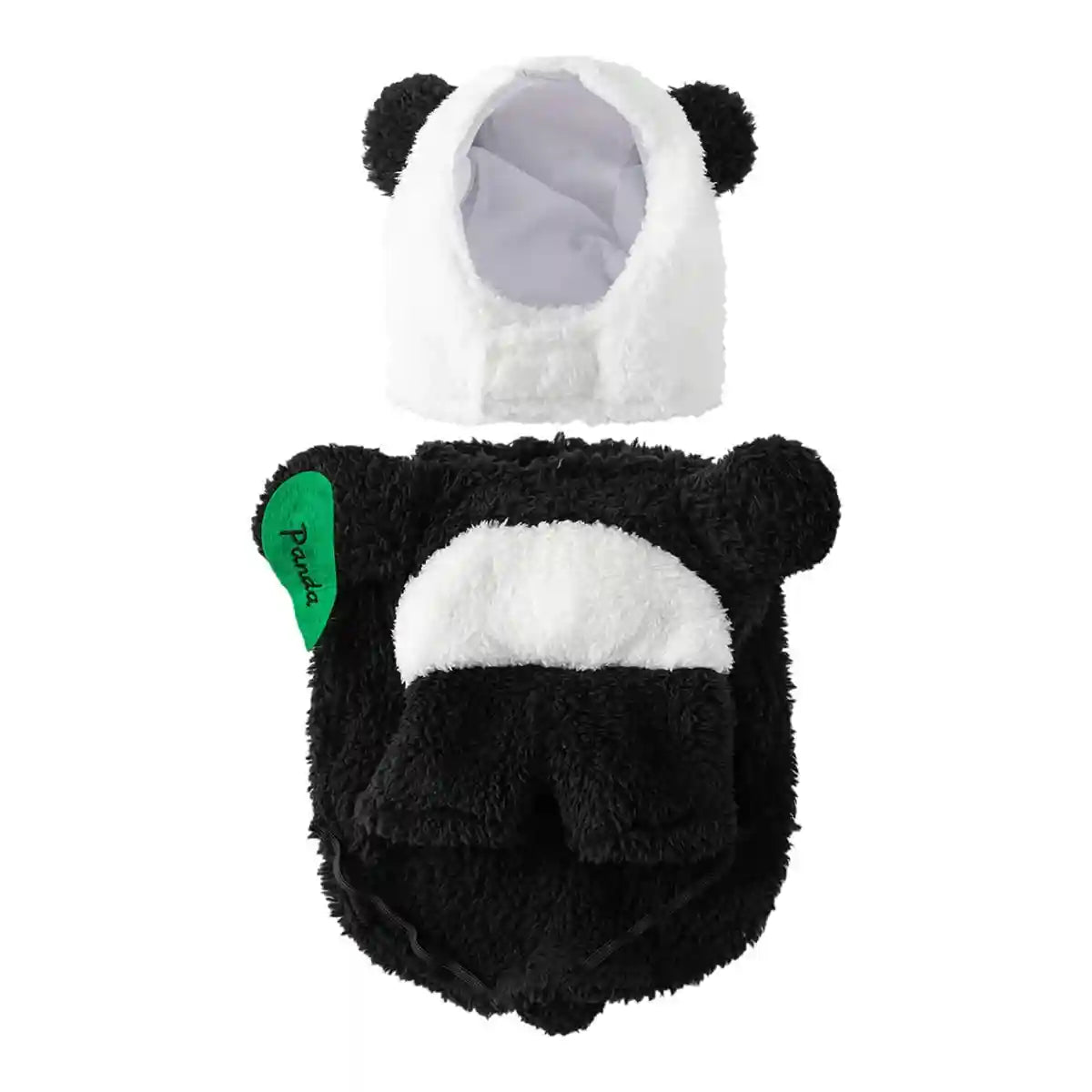 Adorable Panda Costume for Dogs Soft Fleece Pet Outfit S to L