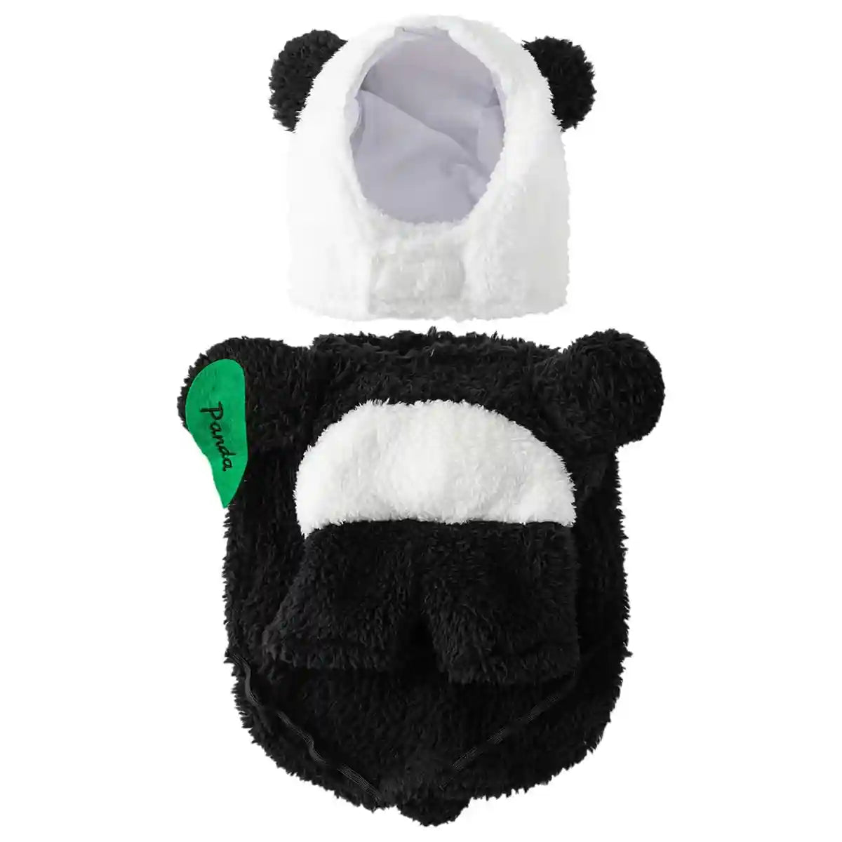 Adorable Panda Costume for Dogs Soft Fleece Pet Outfit S to L