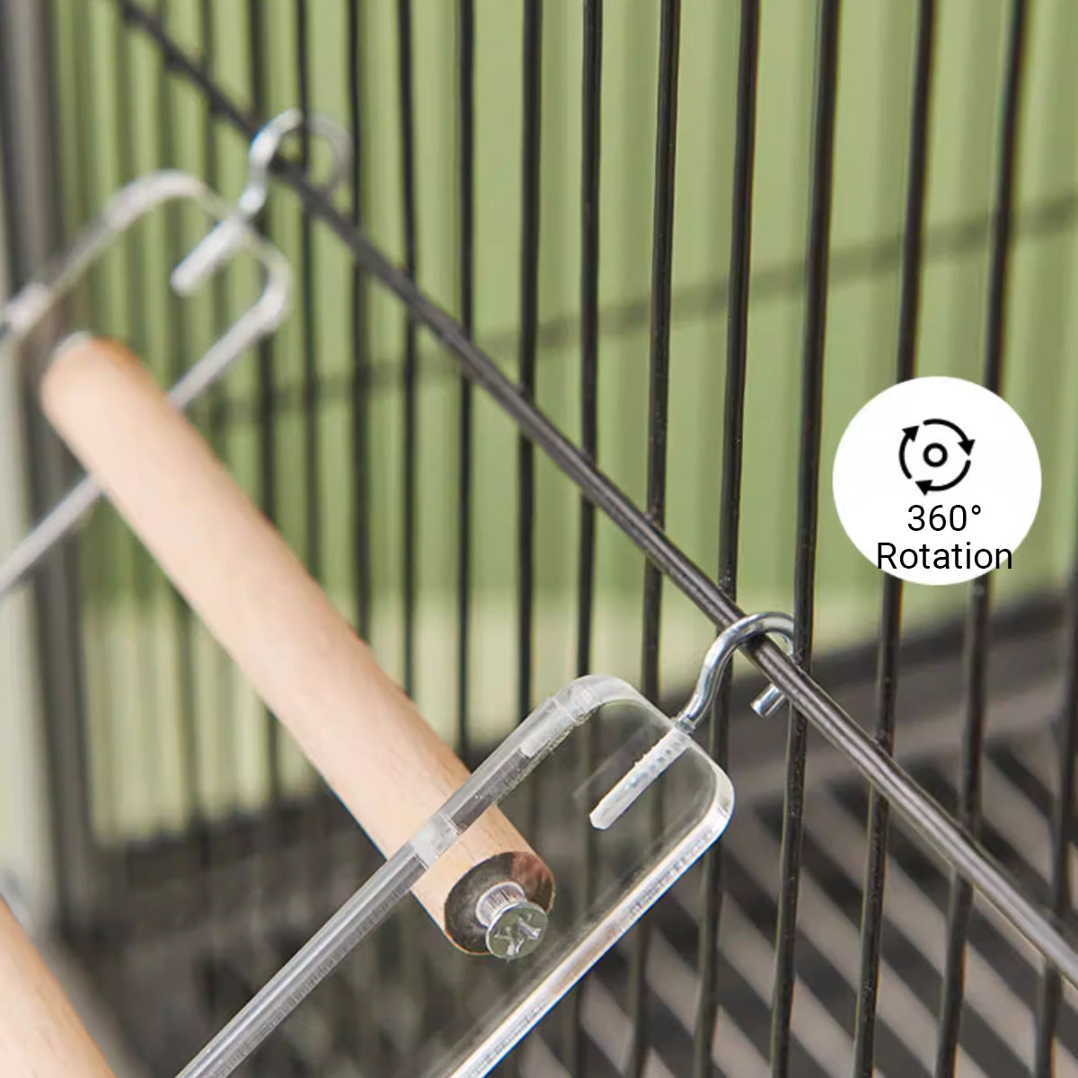 Parrot Climbing Ladder Acrylic Bird Cage Stairs Toy