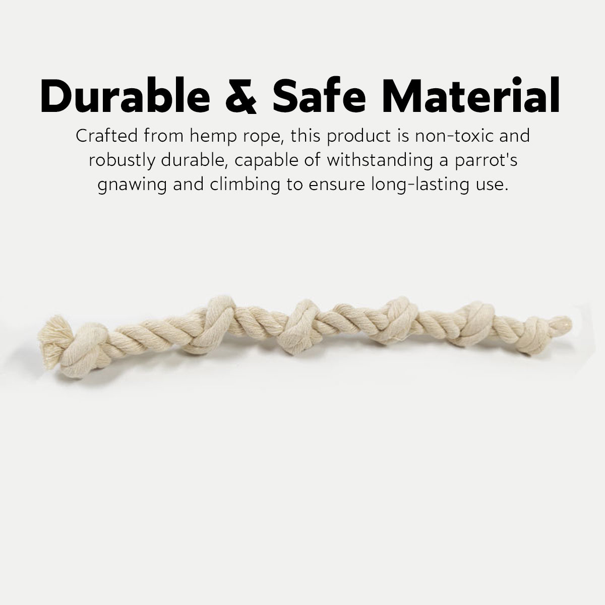 Parrot Climbing Rope Toy Durable Hemp Rope Bird Toy