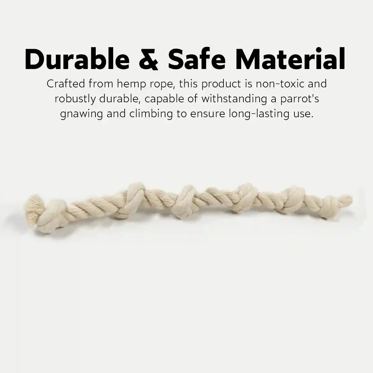 Parrot Climbing Rope Toy Durable Hemp Rope Bird Toy