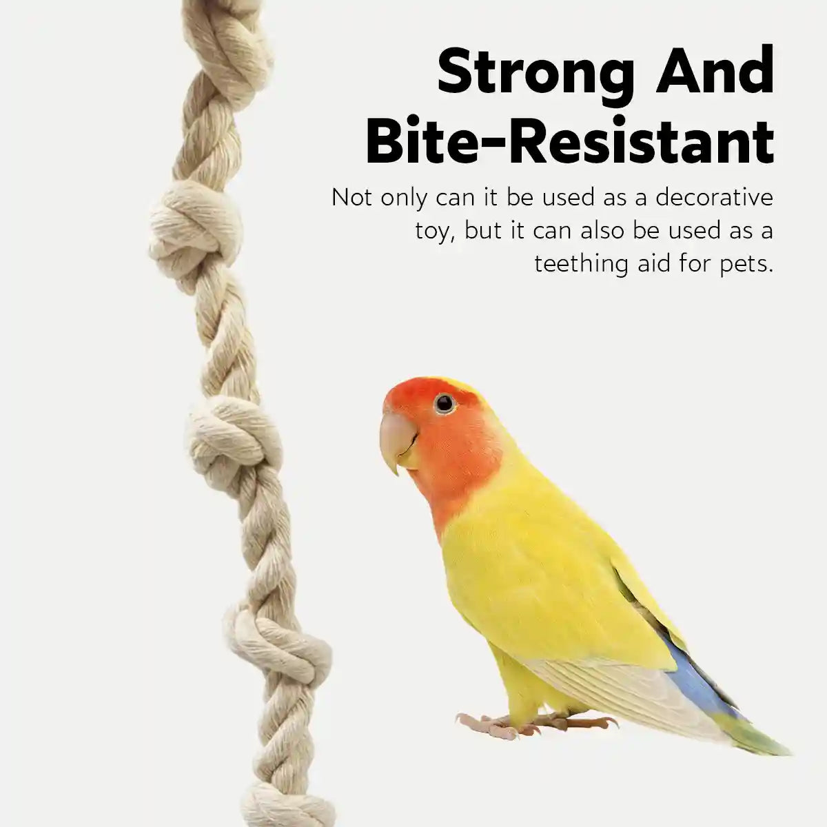 Parrot Climbing Rope Toy Durable Hemp Rope Bird Toy