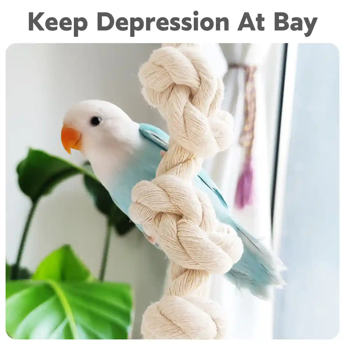 Parrot Climbing Rope Toy Durable Hemp Rope Bird Toy