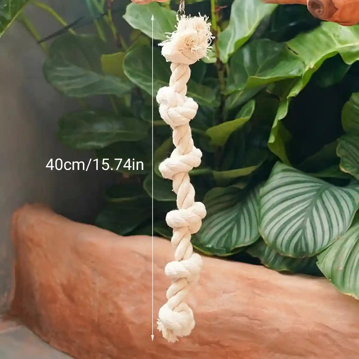 Parrot Climbing Rope Toy Durable Hemp Rope Bird Toy