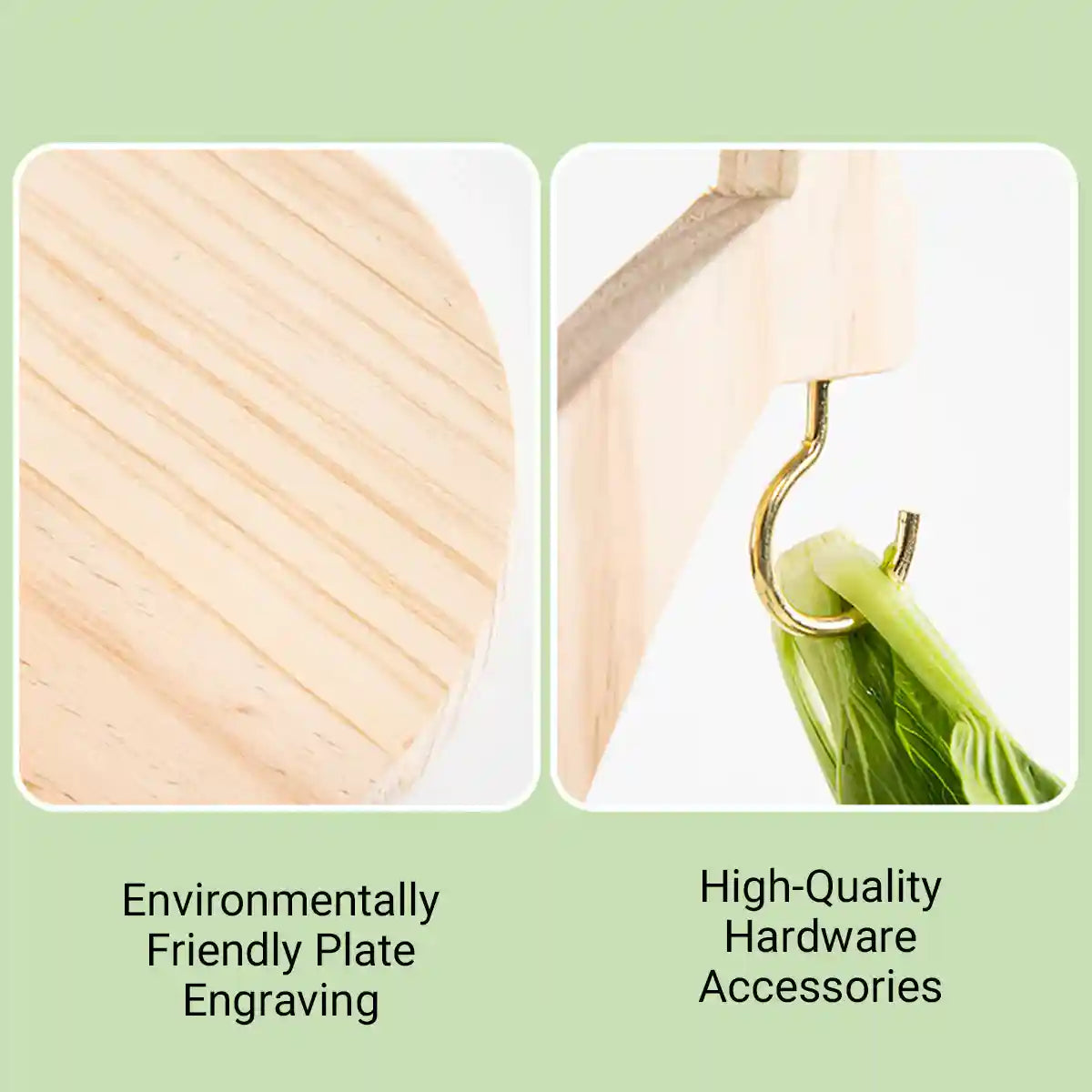 Coconut Tree Parrot Stand Wooden Bird Perch 33×14.5cm