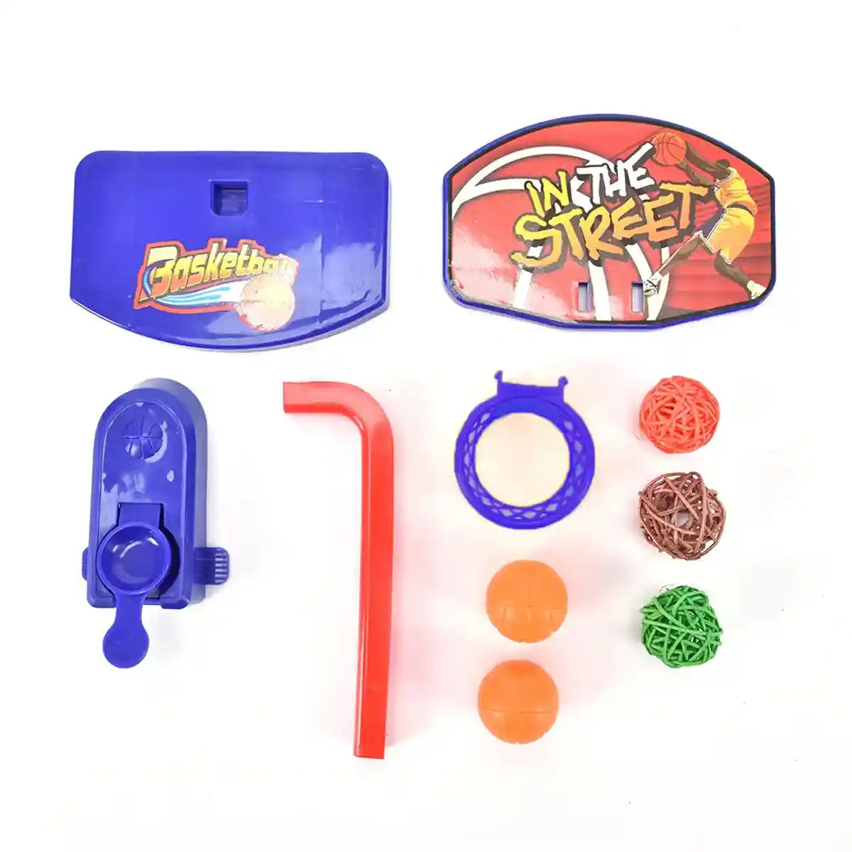 4pcs Parrot Toy Suit Educational Trolley Ring Training Bird Supplies