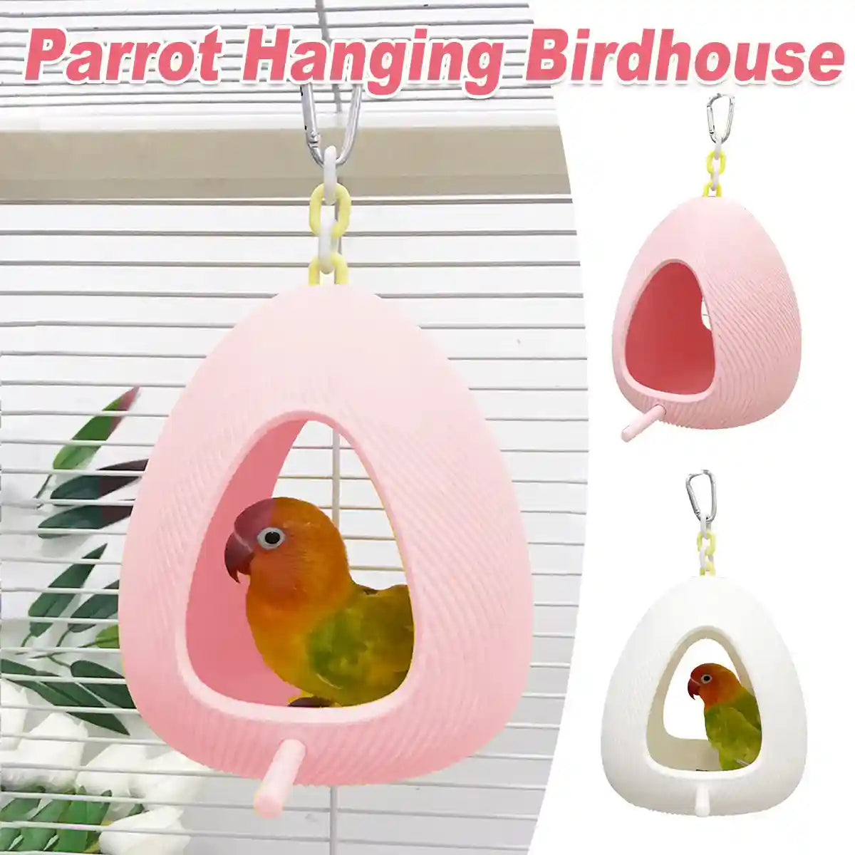 Parrot Hanging Birdhouse Eco-Friendly Durable Nest for Birds